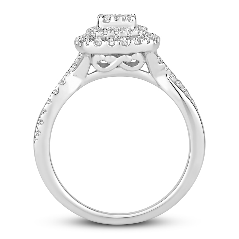 Main Image 2 of Now + Forever Diamond Engagement Ring 5/8 ct tw Round-cut 10K White Gold