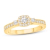 Thumbnail Image 0 of Diamond Engagement Ring 1/2 ct tw Round-cut 10K Yellow Gold