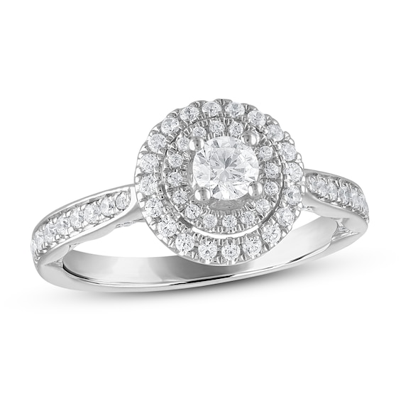 Diamond Engagement Ring 3/4 ct tw in 14K White Gold | Kay