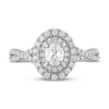 Thumbnail Image 2 of Diamond Enagagment Ring 3/4 ct tw Oval & Round-cut in 14K White Gold