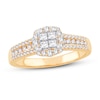 Thumbnail Image 0 of Diamond Engagement Ring 5/8 ct tw Princess & Round 14K Yellow Gold