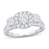 Thumbnail Image 1 of Memories Moments Magic Diamond Engagement Ring 1-1/2 ct tw Round-cut 14K White Gold