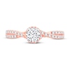 Thumbnail Image 3 of Diamond Engagement Ring 3/4 ct tw Round-cut 14K Rose Gold