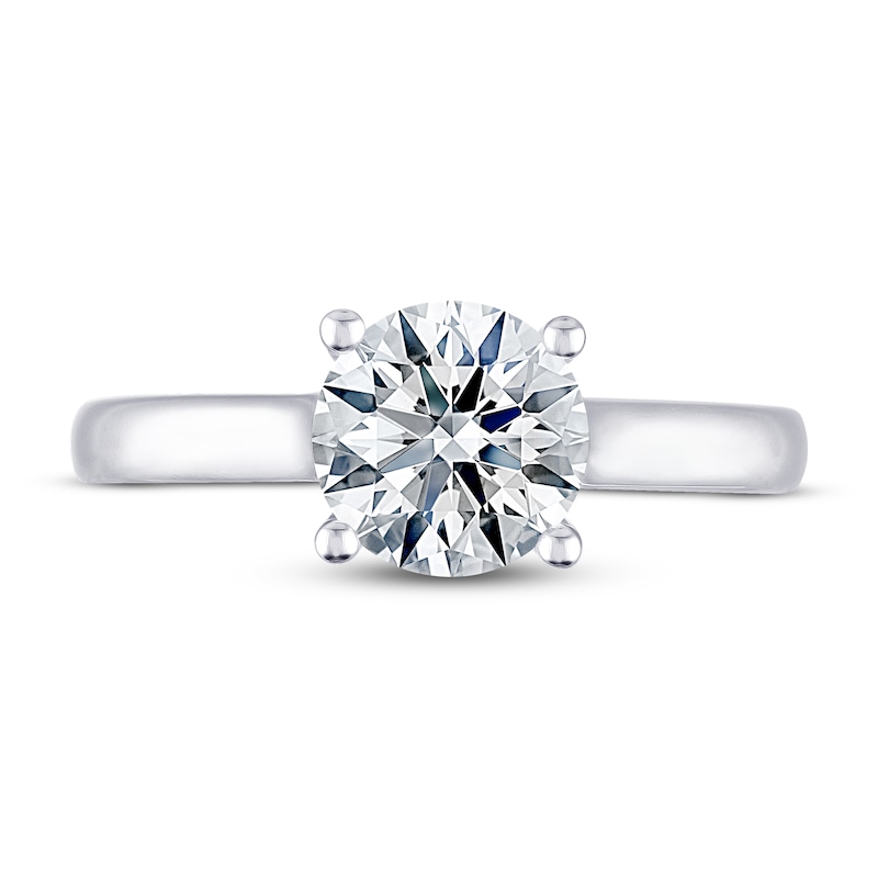 Main Image 3 of THE LEO Ideal Cut Diamond Solitaire Engagement Ring 1-1/2 ct tw 14K White Gold