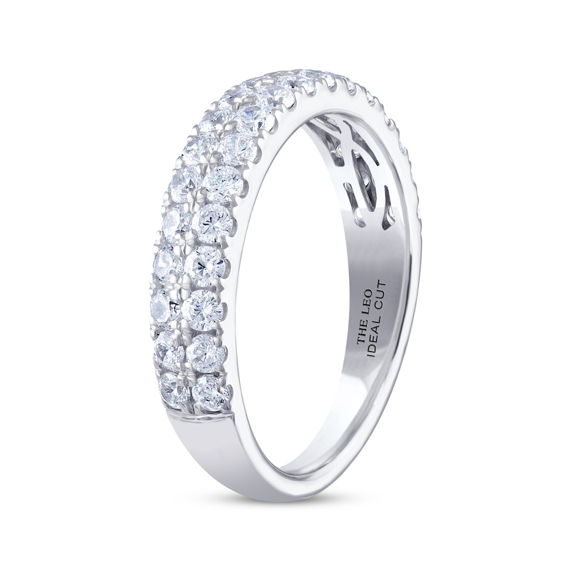 Main Image 2 of THE LEO Ideal Cut Diamond Anniversary Ring 1 ct tw 14K White Gold