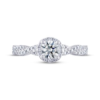 THE LEO Ideal Cut Diamond Engagement Ring 3/4 ct tw 14K White Gold | Kay