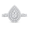 Thumbnail Image 3 of Multi-Diamond Engagement Ring 1/2 ct tw Round-cut 10K White Gold