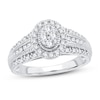 Thumbnail Image 0 of Multi-Stone Diamond Engagement Ring 1/2 ct tw Round-cut 10K White Gold