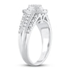 Thumbnail Image 1 of Multi-Stone Diamond Engagement Ring 1/2 ct tw Round-cut 10K White Gold