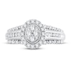 Thumbnail Image 2 of Multi-Stone Diamond Engagement Ring 1/2 ct tw Round-cut 10K White Gold