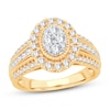 Thumbnail Image 0 of Multi-Stone Diamond Engagement Ring 1 ct tw Round-cut 10K Yellow Gold