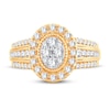 Thumbnail Image 2 of Multi-Stone Diamond Engagement Ring 1 ct tw Round-cut 10K Yellow Gold