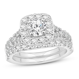 Diamond Bridal Set 1-7/8 ct tw Round-cut 14K White Gold