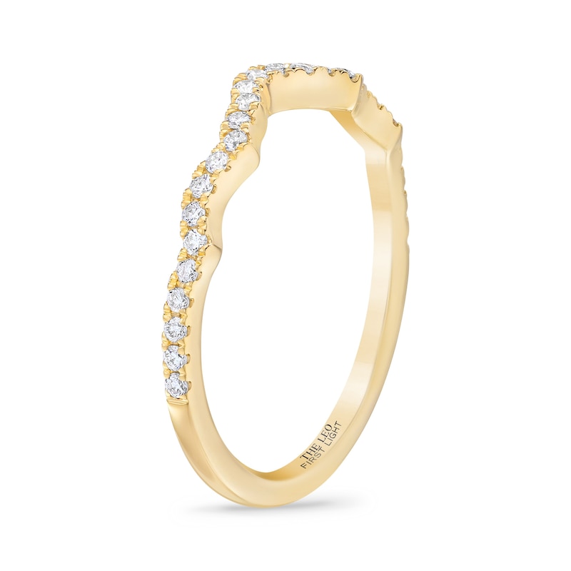 Main Image 2 of THE LEO First Light Diamond Wedding Band 1/5 ct tw Round-cut 14K Yellow Gold