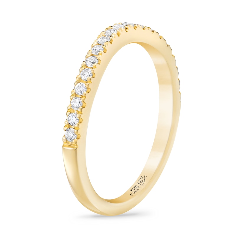 Main Image 2 of THE LEO First Light Diamond Wedding Band 1/4 ct tw Round-cut 14K Yellow Gold