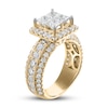 Thumbnail Image 2 of Multi-Diamond Engagement Ring 3 ct tw Princess & Round 14K Yellow Gold