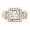 Thumbnail Image 3 of Multi-Diamond Engagement Ring 3 ct tw Princess & Round 14K Yellow Gold