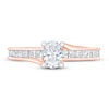 Thumbnail Image 2 of Diamond Engagement Ring 1 ct tw Oval & Princess 14K Rose Gold