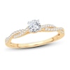 Thumbnail Image 0 of Diamond Engagement Ring 1/2 ct tw Round-cut 14K Yellow Gold