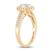 Thumbnail Image 1 of Multi-Diamond Engagement Ring 1/2 ct tw Round-cut 10K Yellow Gold