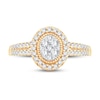 Thumbnail Image 2 of Multi-Diamond Engagement Ring 1/2 ct tw Round-cut 10K Yellow Gold