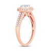 Thumbnail Image 1 of Multi-Diamond Engagement Ring 1/2 ct tw Round-cut 10K Rose Gold