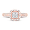 Thumbnail Image 2 of Multi-Diamond Engagement Ring 1/2 ct tw Round-cut 10K Rose Gold