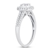 Thumbnail Image 1 of Multi-Diamond Engagement Ring 1/2 ct tw Round-cut 10K White Gold