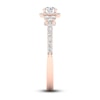 Thumbnail Image 3 of Diamond Engagement Ring 3/4 ct tw Round-cut 14K Rose Gold