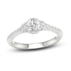 Thumbnail Image 1 of Diamond Engagement Ring 3/4 ct tw Round-cut 14K White Gold