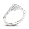 Thumbnail Image 2 of Diamond Engagement Ring 3/4 ct tw Round-cut 14K White Gold