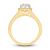 Thumbnail Image 2 of Multi-Diamond Engagement Ring 3/8 ct tw Round-cut 10K Two-Tone Gold