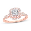 Thumbnail Image 1 of Diamond Engagement Ring 1/2 ct tw Round-cut 10K Rose Gold