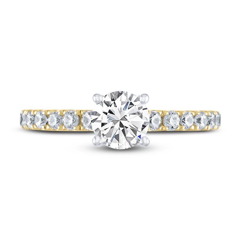 Main Image 3 of THE LEO Diamond Engagement Ring 1-1/8 ct tw Round-cut 14K Yellow Gold