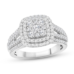 Now + Forever Diamond Engagement Ring 1 ct tw Round-cut 14K White Gold