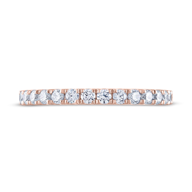 Main Image 3 of THE LEO Ideal Cut Diamond Anniversary Ring 1/2 ct tw 14K Rose Gold