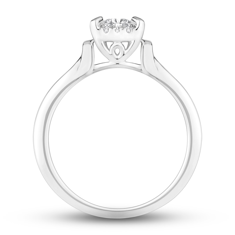 Main Image 2 of Now + Forever Diamond Engagement Ring 5/8 ct tw Princess & Round-cut 14K White Gold