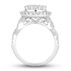 Thumbnail Image 2 of Multi-Diamond Engagement Ring 2 ct tw Round-cut 14K White Gold