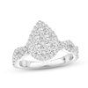 Thumbnail Image 1 of Multi-Diamond Engagement Ring 1 ct tw Round-cut 14K White Gold