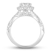 Thumbnail Image 2 of Multi-Diamond Engagement Ring 1 ct tw Round-cut 14K White Gold