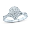 Thumbnail Image 1 of Multi-Diamond Engagement Ring 1/2 ct tw Round-cut 10K White Gold