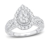 Thumbnail Image 1 of Multi-Diamond Engagement Ring 1 ct tw Round-cut 14K White Gold