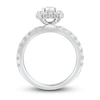 Thumbnail Image 2 of Diamond Engagement Ring 1-1/2 ct tw Radiant & Round 14K White Gold