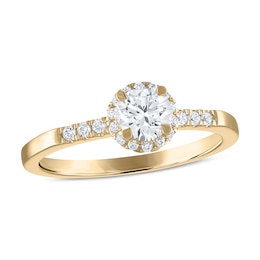 Now + Forever Diamond Engagement Ring 5/8 ct tw Round-cut 14K Yellow Gold