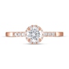 Thumbnail Image 3 of Diamond Engagement Ring 5/8 ct tw Round-cut 14K Rose Gold