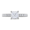 Thumbnail Image 3 of Diamond Engagement Ring 1-1/3 ct tw Princess & Round 14K White Gold