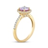 Thumbnail Image 2 of Now + Forever Amethyst Engagement Ring 3/8 ct tw Diamonds 14K Yellow Gold