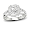 Thumbnail Image 0 of Multi-Diamond Engagement Ring 1-1/5 ct tw Round-Cut 14K White Gold
