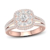 Thumbnail Image 1 of Multi-Diamond Engagement Ring 1-1/5 ct tw Round-Cut 14K Rose Gold