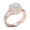 Thumbnail Image 2 of Multi-Diamond Engagement Ring 1-1/5 ct tw Round-Cut 14K Rose Gold